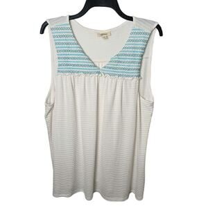 Style & Co Embroidered Textured Top size XXL